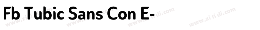 Fb Tubic Sans Con E字体转换